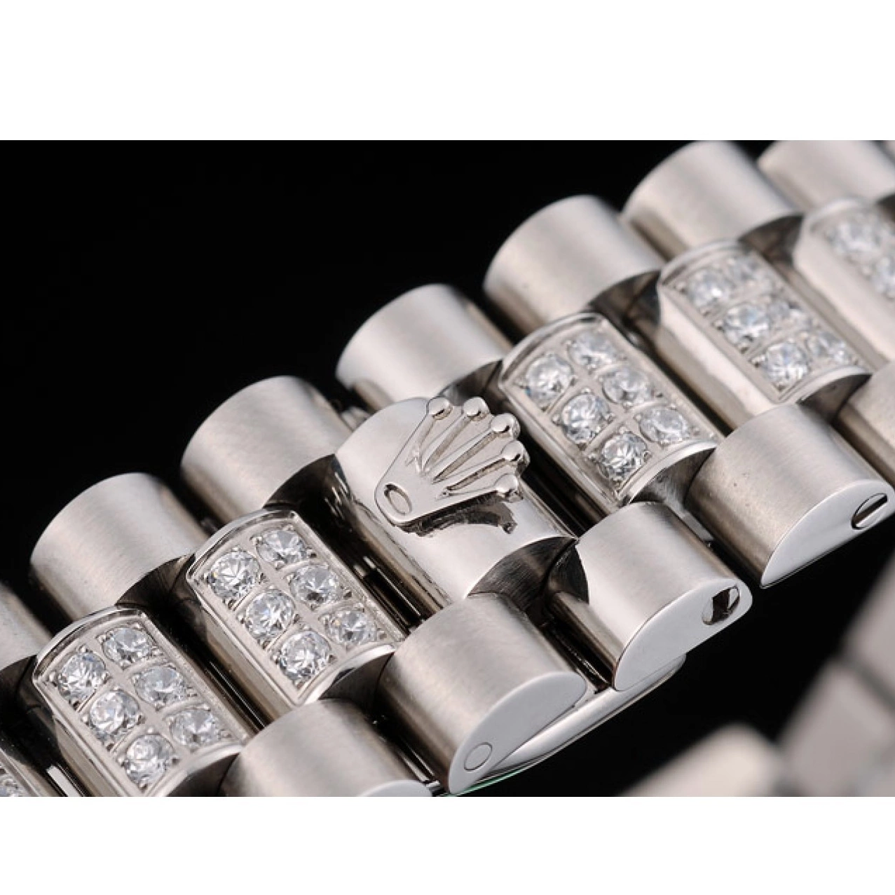 Rolex copies cheap Steel Bracelet 41986 Diamond Rolex Stainless Dial DayDate Plated Diamond Plated 0815